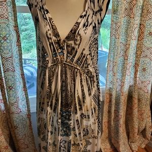 Maxi dress 1x very heavy but slinky material